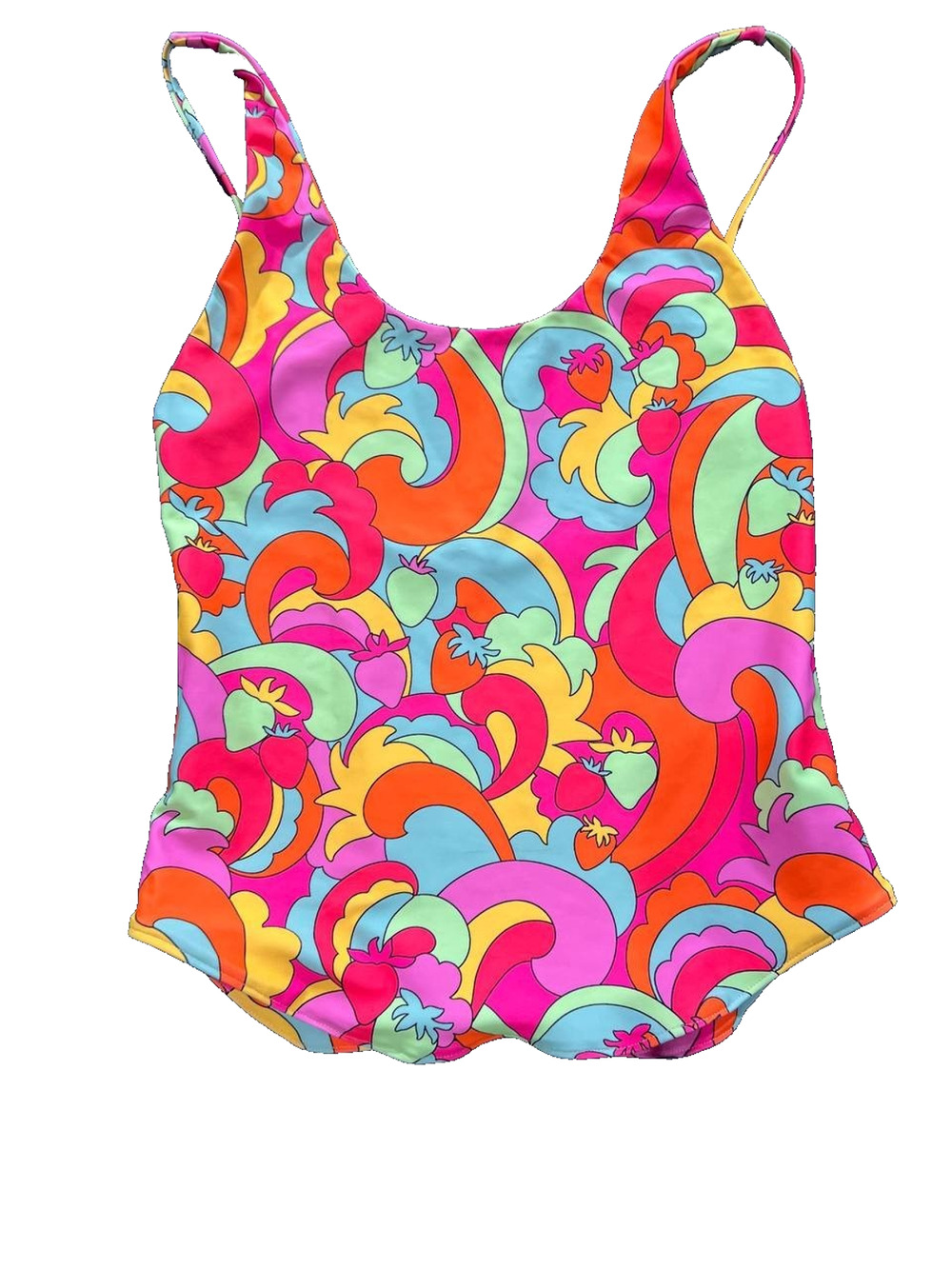 Swim Top Women's babydoll One Piece top multicolor Medium A009038
